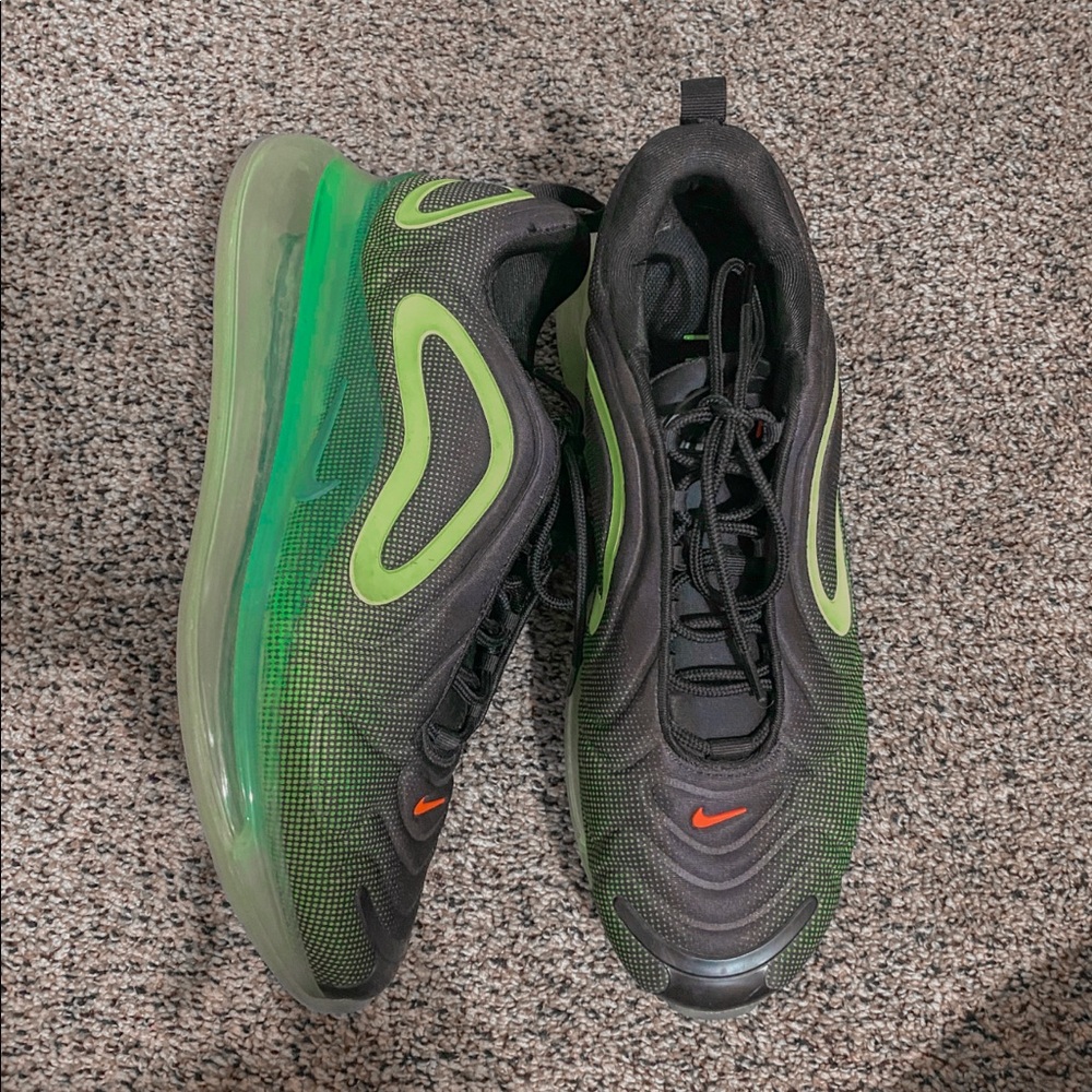 nike neon green air max 720 size 12